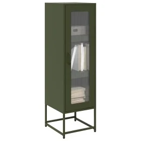 Aparador de acero laminado en frío verde oliva 36x39x123 cm by , Sideboards - Ref: Foro24-853396, Price: 111,37 €, Discount: %