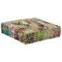 Puf cuadrado pachtwork algodón hecho a mano 50x50x12 cm verde de , Otomanas - Ref: Foro24-246576, Precio: 47,15 €, Descuento: %
