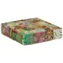 Puf cuadrado pachtwork algodón hecho a mano 50x50x12 cm verde de , Otomanas - Ref: Foro24-246576, Precio: 47,15 €, Descuento: %