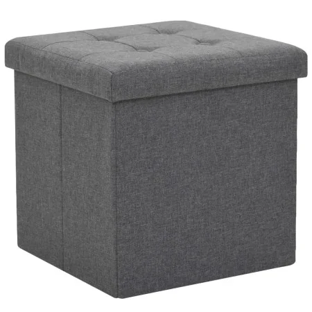 Taburete plegable con almacenaje lino sintético gris oscuro von , Klapphocker und Stühle - Ref: Foro24-247077, Preis: 29,02 €...