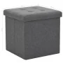 Taburete plegable con almacenaje lino sintético gris oscuro von , Klapphocker und Stühle - Ref: Foro24-247077, Preis: 29,02 €...
