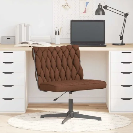 Silla de oficina giratoria de tela marrón de , Sillas - Ref: Foro24-4105404, Precio: 107,87 €, Descuento: %