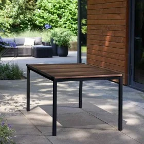 Mesa Keter Signature Porto 160 cm - Madera de fresno y acero negro by , Garden tables - Ref: Foro24-447624, Price: 191,68 €, ...