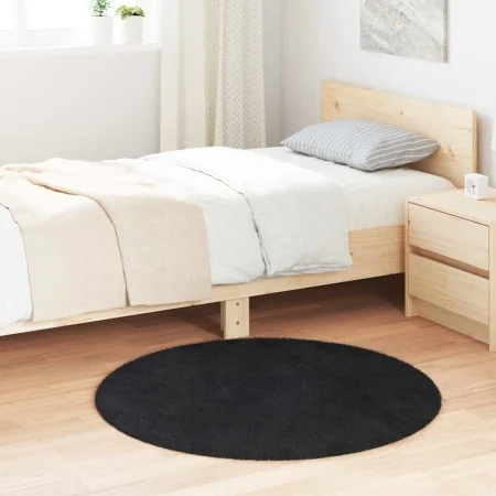 Alfombra peluda de pelo largo NAVARRA negra 100x100cm poliéster de , Alfombras - Ref: Foro24-4102894, Precio: 21,25 €, Descue...