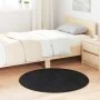 Alfombra peluda de pelo largo NAVARRA negra 100x100cm poliéster de , Alfombras - Ref: Foro24-4102894, Precio: 21,25 €, Descue...