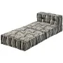 Puf modular de 3 plazas de tela de rayas grises de , Cojines para sillas y sofás - Ref: Foro24-244984, Precio: 709,52 €, Desc...