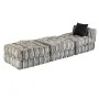 Puf modular de 3 plazas de tela de rayas grises de , Cojines para sillas y sofás - Ref: Foro24-244984, Precio: 709,52 €, Desc...