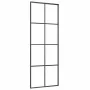 Puerta corredera con juego herrajes negro 76x205 cm ESG vidrio de , Puertas - Ref: Foro24-3375802, Precio: 227,77 €, Descuent...