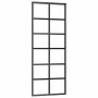 Puerta corredera con juego herrajes negro 76x205 cm ESG vidrio de , Puertas - Ref: Foro24-3375790, Precio: 242,36 €, Descuent...