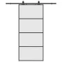 Puerta corredera con set herrajes negro 90x205 cm vidrio ESG de , Puertas - Ref: Foro24-3375799, Precio: 247,42 €, Descuento: %