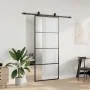 Puerta corredera con set herrajes negro 90x205 cm vidrio ESG de , Puertas - Ref: Foro24-3375799, Precio: 247,42 €, Descuento: %