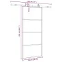 Puerta corredera con set herrajes negro 90x205 cm vidrio ESG de , Puertas - Ref: Foro24-3375799, Precio: 247,42 €, Descuento: %