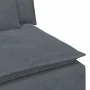 Sofá modular con reposabrazos y cojines gris oscuro 100 cm de , Unidades para sofás seccionales - Ref: Foro24-4104400, Precio...