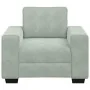 Sillón sofá gris claro 60 cm terciopelo by , Sofas - Ref: Foro24-4105247, Price: 164,83 €, Discount: %
