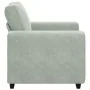 Sillón sofá gris claro 60 cm terciopelo by , Sofas - Ref: Foro24-4105247, Price: 164,83 €, Discount: %