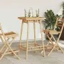 Mesa de bar para exterior cuadrada de bambú 55x55x100 cm de , Conjuntos de jardín - Ref: Foro24-4108229, Precio: 88,37 €, Des...