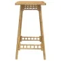 Mesa de bar para exterior cuadrada de bambú 55x55x100 cm de , Conjuntos de jardín - Ref: Foro24-4108229, Precio: 88,37 €, Des...