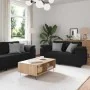 Juego de sofás con cojines 3 piezas terciopelo negro by , Sofas - Ref: Foro24-3324672, Price: 633,39 €, Discount: %