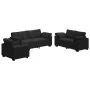 Juego de sofás con cojines 3 piezas terciopelo negro by , Sofas - Ref: Foro24-3324672, Price: 633,39 €, Discount: %