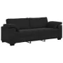 Juego de sofás con cojines 3 piezas terciopelo negro by , Sofas - Ref: Foro24-3324672, Price: 633,39 €, Discount: %