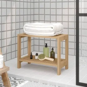 Mesa auxiliar de baño madera maciza de teca 60x30x45 cm de , Accesorios para el baño - Ref: Foro24-340752, Precio: 52,94 €, D...