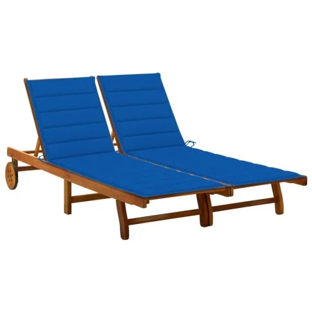 Tumbona de jardín 2 personas y cojines madera maciza de acacia von , Liegen - Ref: Foro24-3061384, Preis: 393,24 €, Rabatt: %