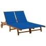 Tumbona de jardín 2 personas y cojines madera maciza de acacia von , Liegen - Ref: Foro24-3061384, Preis: 393,24 €, Rabatt: %