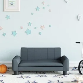 Sofá para niños de tela gris oscuro 70x45x30 cm de , Mobiliario para bebés y niños pequeños - Ref: Foro24-3196270, Precio: 76...
