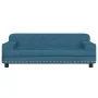 Sofá para niños de terciopelo azul 90x53x30 cm de , Mobiliario para bebés y niños pequeños - Ref: Foro24-3196279, Precio: 93,...