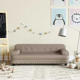 Sofá para niños de cuero sintético capuchino 90x53x30 cm by , Baby and Toddler Furniture - Ref: Foro24-3196291, Price: 112,13...