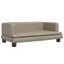 Sofá para niños de cuero sintético capuchino 80x45x30 cm de , Mobiliario para bebés y niños pequeños - Ref: Foro24-3196316, P...