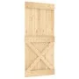 Puerta corredera con herrajes madera maciza de pino 95x210 cm von , Türen - Ref: Foro24-3203042, Preis: 225,39 €, Rabatt: %