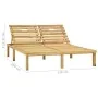 Tumbona doble y cojines rojo tinto madera pino impregnada by , Loungers - Ref: Foro24-3065885, Price: 215,96 €, Discount: %