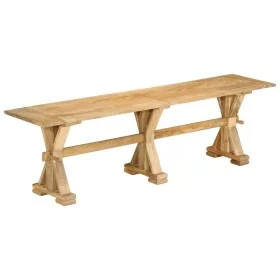 Banco de madera maciza de mango 160x35x45 cm de , Bancos de comedor y cocina - Ref: Foro24-354992, Precio: 158,40 €, Descuent...