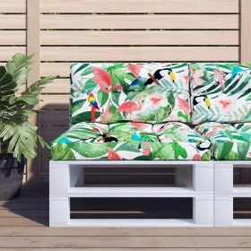 Cojín para palés tela multicolor 80x40x12 cm de , Cojines para sillas y sofás - Ref: Foro24-360618, Precio: 29,87 €, Descuent...