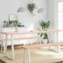 Tablero de mesa madera maciza borde natural 200x50x(2-4) cm by , Table tops - Ref: Foro24-363916, Price: 56,05 €, Discount: %