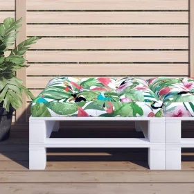 Cojín para palés tela multicolor 80x80x12 cm de , Cojines para sillas y sofás - Ref: Foro24-360508, Precio: 37,17 €, Descuent...