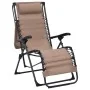 Tumbona plegable de textilene taupe de , Tumbonas - Ref: Foro24-312469, Precio: 115,91 €, Descuento: %