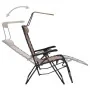 Tumbona plegable de textilene taupe de , Tumbonas - Ref: Foro24-312469, Precio: 115,91 €, Descuento: %