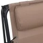 Tumbona plegable de textilene taupe de , Tumbonas - Ref: Foro24-312469, Precio: 115,91 €, Descuento: %