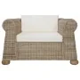 Sillón con cojines ratán natural de , Sillones - Ref: Foro24-283072, Precio: 381,88 €, Descuento: %