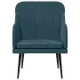 Sillón de terciopelo azul 63x76x80 cm de , Sillones - Ref: Foro24-351463, Precio: 91,46 €, Descuento: %