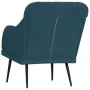 Sillón de terciopelo azul 63x76x80 cm de , Sillones - Ref: Foro24-351463, Precio: 91,46 €, Descuento: %