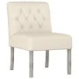 Silla tapizada con botones lino de , Sillas poltrona - Ref: Foro24-352462, Precio: 85,64 €, Descuento: %