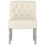 Silla tapizada con botones lino de , Sillas poltrona - Ref: Foro24-352462, Precio: 85,64 €, Descuento: %