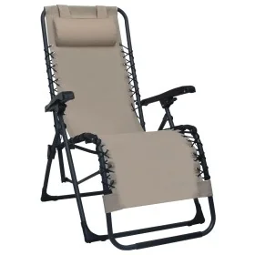 Tumbona plegable de textilene gris taupe von , Liegen - Ref: Foro24-47901, Preis: 99,01 €, Rabatt: %