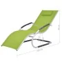 Tumbona con cojín aluminio y textilene verde de , Tumbonas - Ref: Foro24-47780, Precio: 102,43 €, Descuento: %