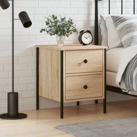 Mesita de noche madera de ingeniería roble Sonoma 40x42x50 cm by , Nightstands - Ref: Foro24-825985, Price: 66,60 €, Discount: %