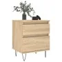 Mesitas noche 2 uds madera ingeniería roble Sonoma 40x35x50 cm by , Nightstands - Ref: Foro24-830675, Price: 73,34 €, Discoun...