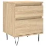 Mesitas noche 2 uds madera ingeniería roble Sonoma 40x35x50 cm by , Nightstands - Ref: Foro24-830675, Price: 73,34 €, Discoun...